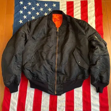 90s 빈티지 ALPHA 알파 MA-1 블랙 XXL 미국제