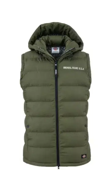 Dickies 와셔 파이버 다운 후디 베스트 빅 사이즈