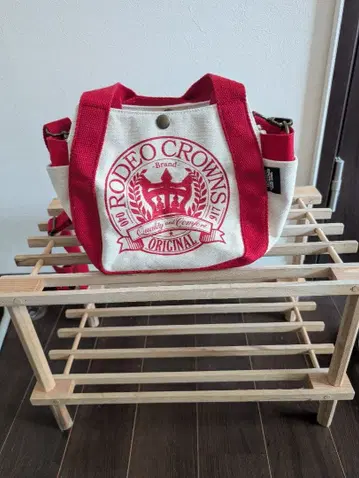 RODEO CROWNS 토트백 빨흰