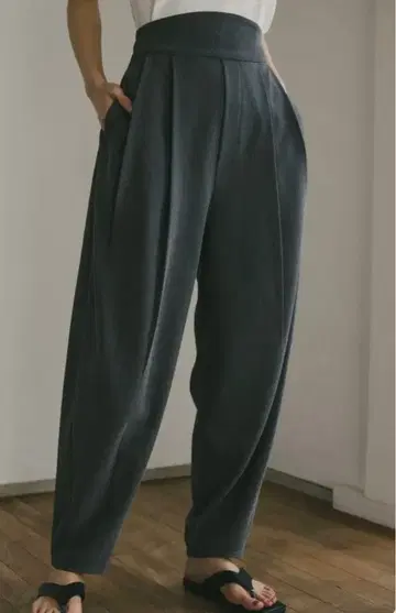 스타일미키서 백리본 형태 팬츠 그레이 새상품 STYLEMIXER