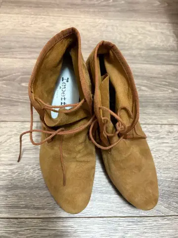 Repetto 스웨이드 레이스업 슈즈 36 힐 7.5cm