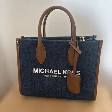 MICHAEL KORS 데님 쇼퍼 크로스바디 스몰