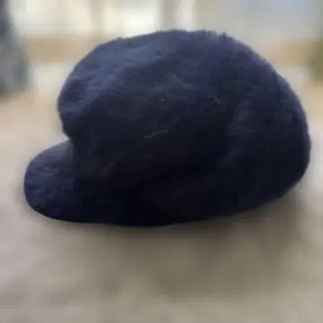 미사용 다크 네이비 퍼풍 헌팅 캡