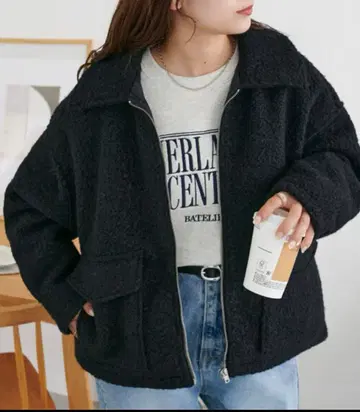 [ WEB 한정판 ] W 포켓 지퍼 블루종