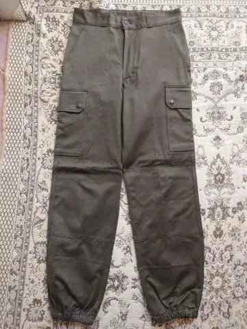 80's 프랑스군 올리브 그린 카고 팬츠 4 포켓