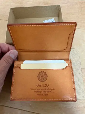 GANZO 명함지갑 블랙 신브라이들