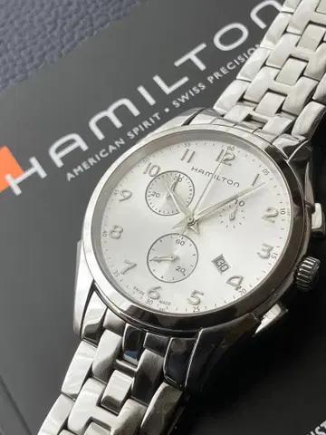 해밀턴 손목시계 재즈 마스터 신라인 크로노