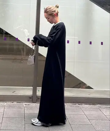 차오패닉 티피 pon 기획 울 혼방 크루넥 니트 원피스 M