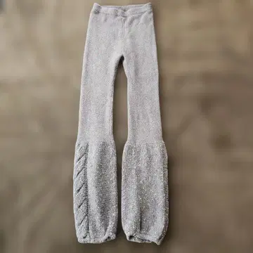 GELATO PIQUE 그레이 레깅스 케이블 짜임 스타일