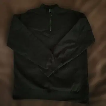 JEANASIS 블랙 하프 지퍼 트레이닝복 (속기모)