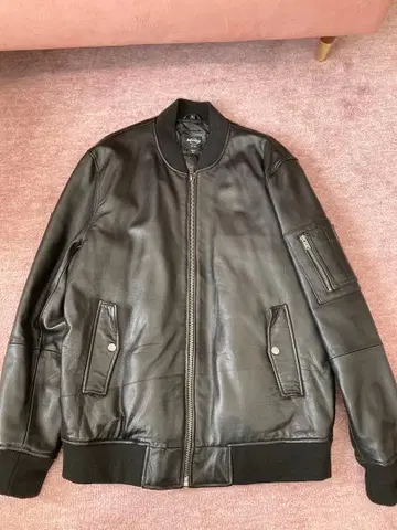 Hard Rock 가죽 MA-1 타입 자켓 L 사이즈