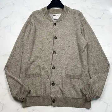 [ MHL. ] 마가렛호웰 코튼 울 로우 게이지 가디건