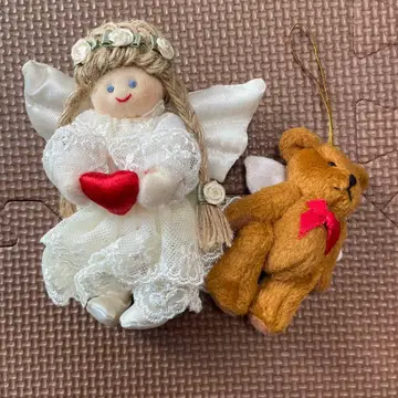 엔젤과 테디베어 봉제 인형
