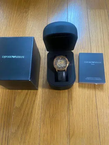 EMPORIO ARMANI MECCANICO 골드/블랙