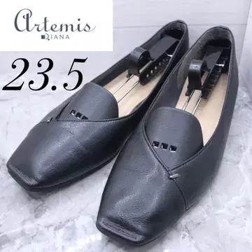 [ 178 ] DIANA 다이애나 플랫 펌프스 가죽 블랙 블랙 23.5