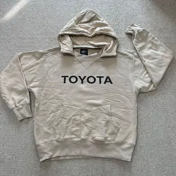 TOYOTA 후드 부착 후드티 베이지