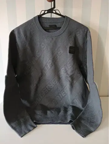 BRIEFING 그레이 L 크루넥 스웨터