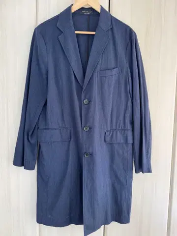 Urban Research 네이비 롱 코트