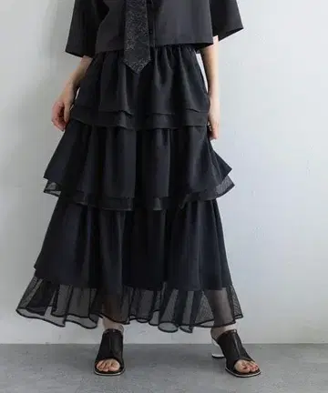 HARE 시어 MIX 캉캉 스커트 ezick