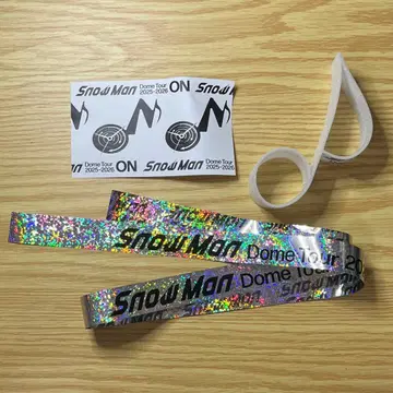 Snow Man 돔 은색 테이프 음표 2025 ON