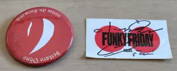 NACK5 나크파이브 팬플라 히노마루 스티커 약키&세이타로 캔 배지