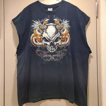 [ 2XL 사이즈 ] 스컬 드래곤 x 슬리브리스