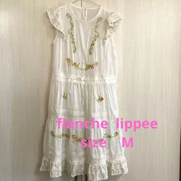 프랑슈리페 토끼 자수 원피스 M 내추럴
