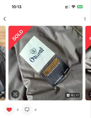 ORCIVAL 인슐레이션 V넥 블루종 패딩 자켓 5