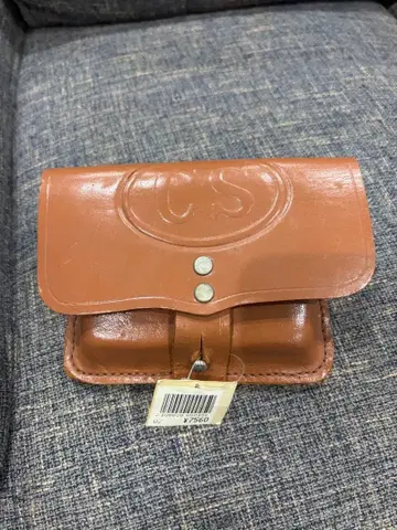 웨스턴 소가죽 가죽 벨트 파우치