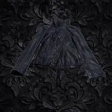 EKAM 스타일 opium vkei y2k 갸루 남자 다크웨어 가죽 자켓