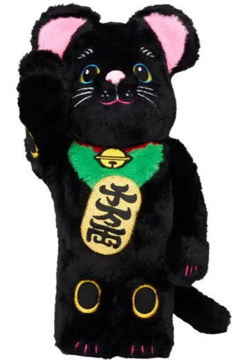 베어브릭 마네키네코 인형옷 블랙 400%