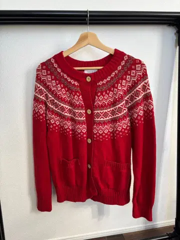 Sunny Clouds 페어아일 패턴 가디건