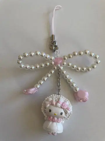 산리오 화이트 프릴 디자인 시리즈 시크릿 스트랩 헬로키티