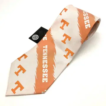 새상품 테네시 볼런티어스 넥타이 우븐 스트라이프 올 패턴 오렌지