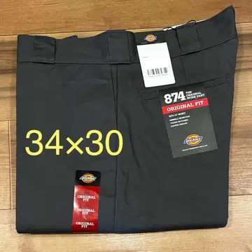 [미사용 새상품] 디키즈 874 차콜 34 x 30