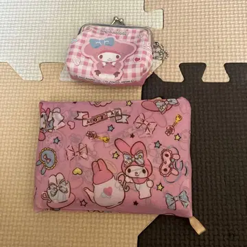 마이멜로디 가마구치 지갑 에코백 산리오 묶음 판매 2세트