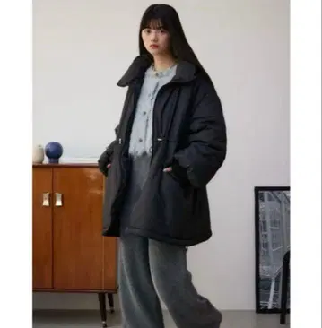 블랙 다운 자켓