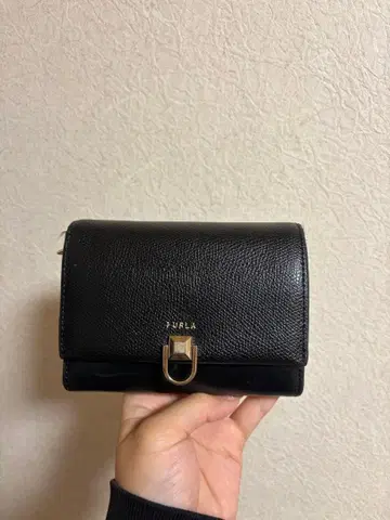 FURLA 블랙 접이식 지갑