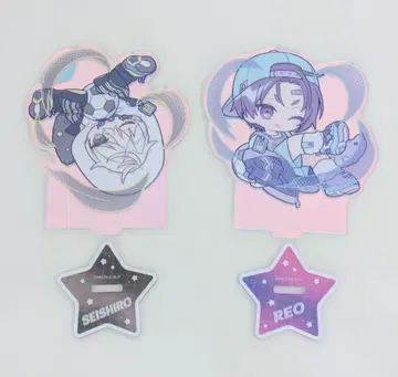 블루 록 파스텔팝 오로라 아크릴 스탠드 나기 세이시로 미카게 레오