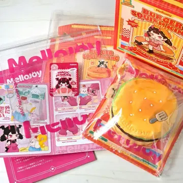 Mellojoy 킹 오브 버거 치즈 비프 에그 버거 스퀴즈