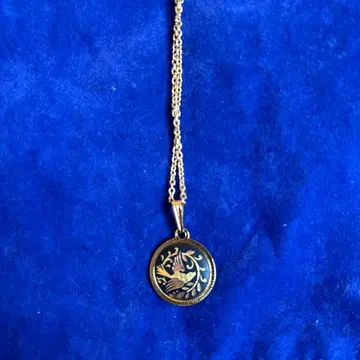 스페인 다마스키나도 금공 상감 목걸이 새 풀꽃 28