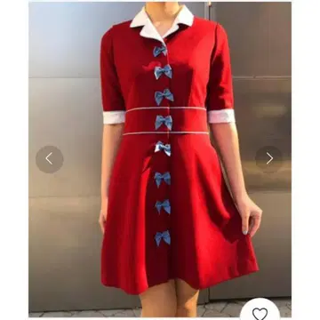 PAMEO POSE Ruban La Nina Dress 빨간색 레드