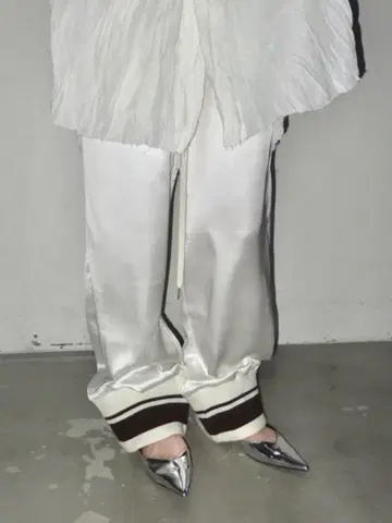 igi 슬리브 팬츠 화이트 S