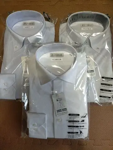 인기 미개봉 새상품 하루야마 아이셔츠 긴팔 와이셔츠 3매 세트 M 사이즈