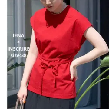 IENA 별주 INSCRIRE 아스크리에 Belted NS Tee 일본제