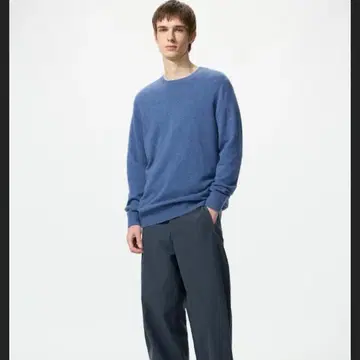 UNIQLO 100% CASHMERE 스웨터 L 사이즈 파랑