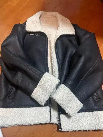 EVRIS 퍼 가죽 자켓