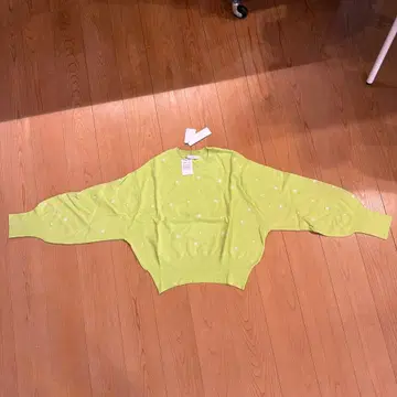 FENNEL 라임 그린 니트 스웨터 9호