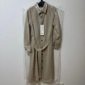 SOEJU 소프트 옥스 셔츠 원피스 XS 베이지 긴팔