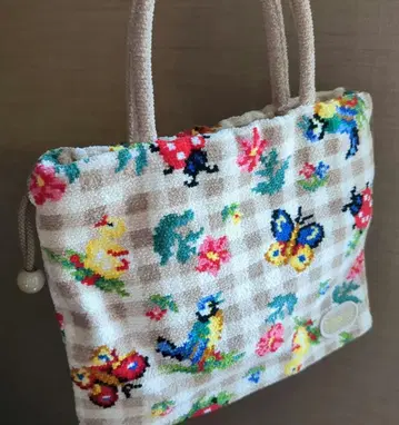 페이러 하이디 핸드백 복조리 체크 베이지